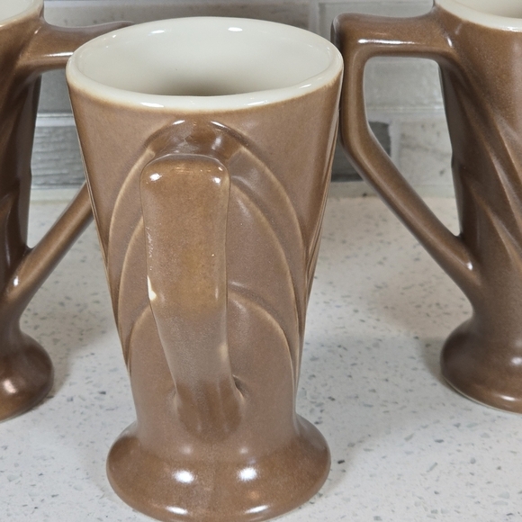 Vintage Nesbitt Art Deco Hot Chocolate Cocoa Advertising Mugs ~ Set of 3 - Picture 3 of 5